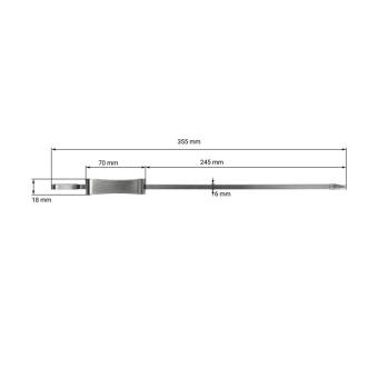 Barbecue skewer "Picante", set of 4 Silver