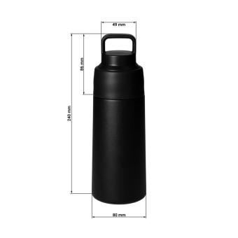 Vaccum bottle "Ampato", 480ml Black
