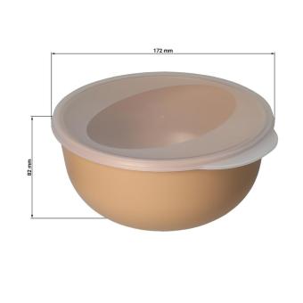 Food Bowl "ToGo", 1.0 l, 1K lid Brown