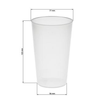 Drinking Cup "Vital", 300ml Milky transparent