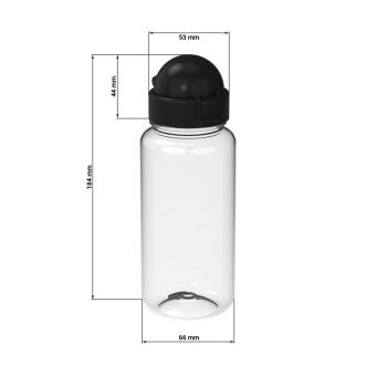 Drinking bottle "Junior", 400 ml Transparent lime