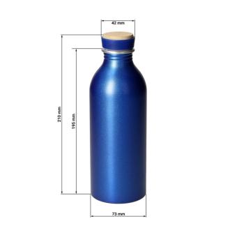Aluminiumflasche "Breeze", 650 ml Rot