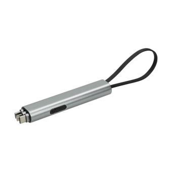 Ladekabel "Connect", 4 in 1 Silber