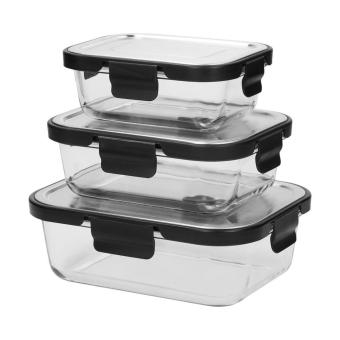 Glasbox "LOKA", 640 ml Schwarz