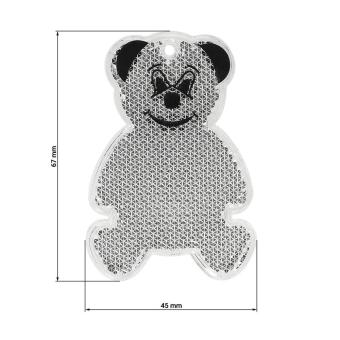 Reflector "Bear" Transparent blue