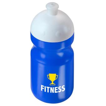 Water bottle "Fitness" 0.5 l with suction lock White