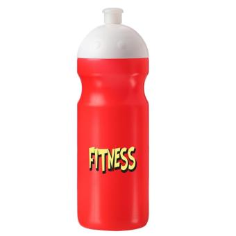 Water bottle "Fitness" 0.7 l with suction lock White
