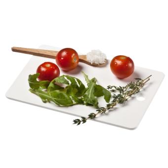Schneidbrett "Brotzeit" Weiß