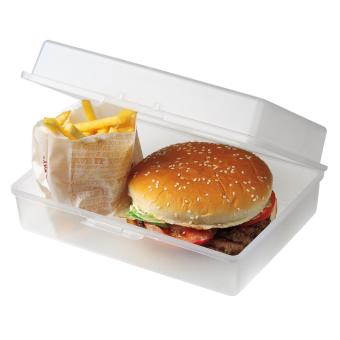 Lunch box "Picnic" Milky transparent