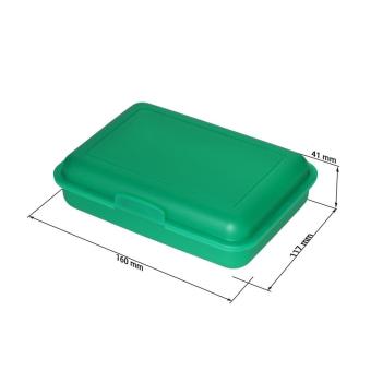 Storage box "School box" junior Milky transparent