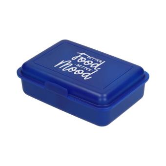 Storage Box „School Box“ medium with separator Milky transparent