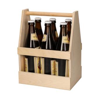 Bierflaschenträger "Six Pack" Natur