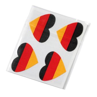 Fan tape "Heart", set of 4 German color