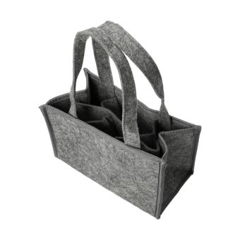 Flaschentasche "Filz" Grau