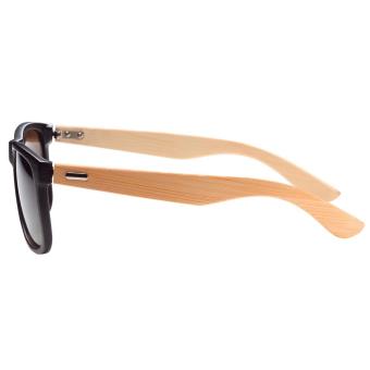 Sonnenbrille "Bamboo" Schwarz/braun