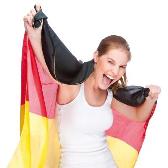 Flagge "Nations", 1,5 m Deutschland Farben