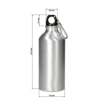 Aluminiumflasche "Sporty" 0,6 l Silber
