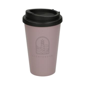 Kaffeebecher "PremiumPlus" aus anteilig biob. Kunststoff Schieferblau