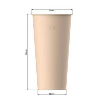 Bio-Trinkbecher "Colour" 0,5 l Mintgrün