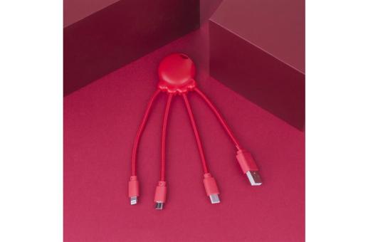 2087 | Xoopar Octopus Charging cable Rot