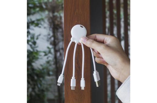 2087 | Xoopar Octopus Charging cable Weiß