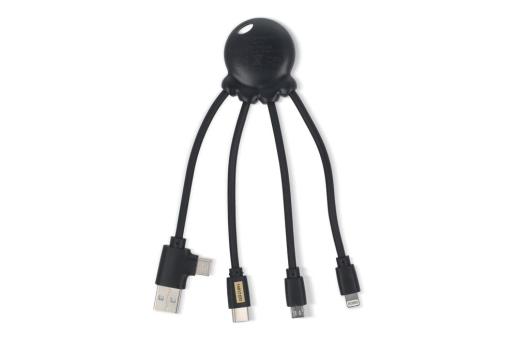 4009 - Xoopar Octopus OBP cable Ocean Bound Plastic Black