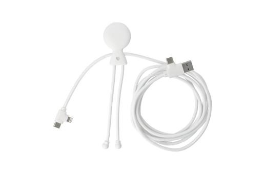 Enjoy Technology 2092 - Xoopar Mr. Bio Lang 60 W PD Multi-Ladekabel 2 Meter Weiß