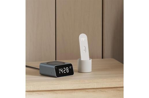 Xoopar Reddi Charge PD Uhr mit kabelloses Ladegerät Dunkelgrau