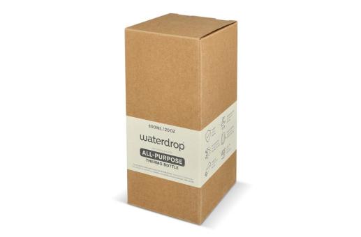 InSideOut Waterdrop Allround-Thermoflasche mit Trinkaufsatz 600 ml Beige