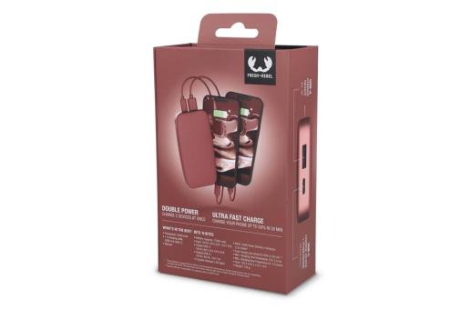 2PB12100 | Fresh 'n Rebel Powerbank 12.000mAh USB-C Ultra Fast Charging 20W Hellrot