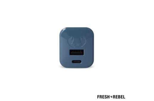 2WC30 I Fresh 'n Rebel Mini Charger USB-C + A PD // 30W Blue