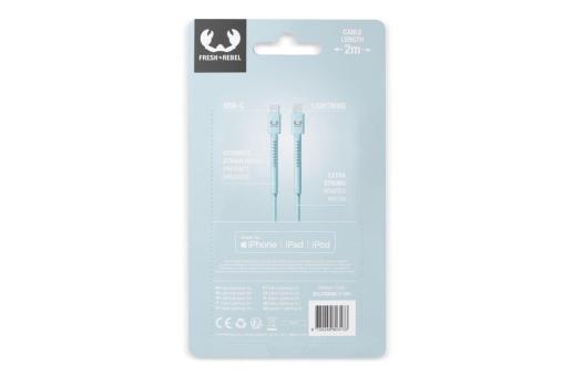 2ULC200 | Fresh 'n Rebel USB-C to Apple Lightning cable 2.0m Aztec blue