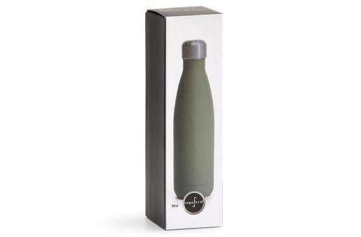 Sagaform Nils Steel Bottle Rubber 500ml Green