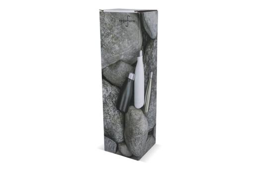 InSideOut Sagaform Nils Stahlflasche Chrom 500 ml Chrom