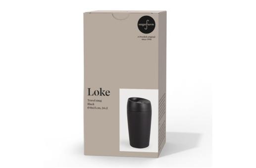 Sagaform Loke Travel Mug With Rubberized Finish 240ml Red