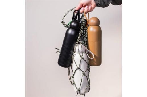 InSideOut Sagaform Tekla Stahlisolierflasche (recycelt) 500 ml Beige