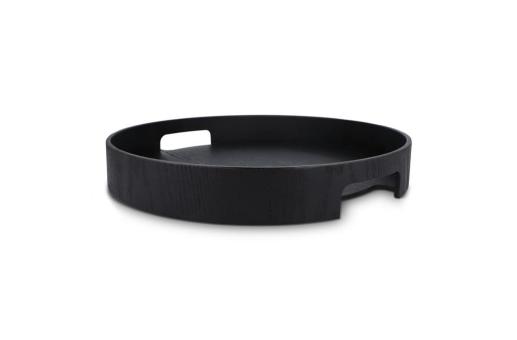 InSideOut Sagaform Hanna Rundes Tablett 35 cm Schwarz