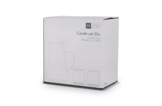 InSideOut Karaffe Elin mit 2 Gläsern Transparent