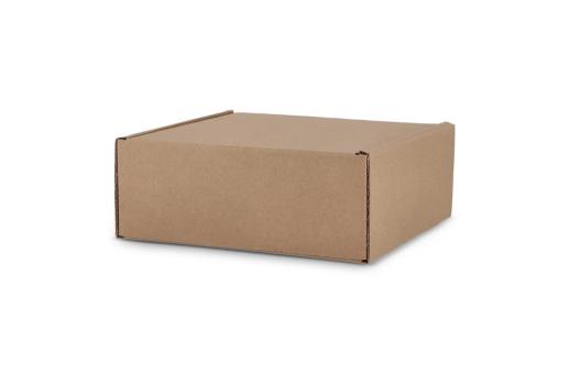 Individuell gestalteter Geschenkkarton 24.3 x 24.3 x 9.9 cm Braun