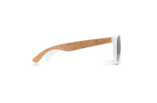 Justin RPC sunglasses with cork inlay UV400 White