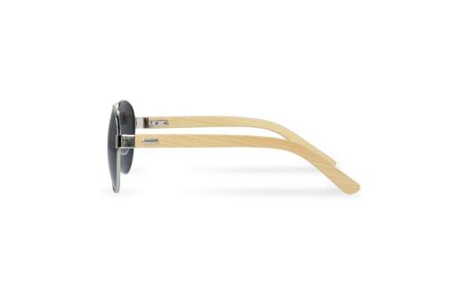 Piloten Sonnenbrille mit Bambus Bügeln Natur