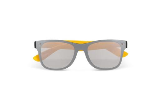 Justin R-PC Sonnenbrille mit verspiegelten Uni-Gläsern UV400 Gelb