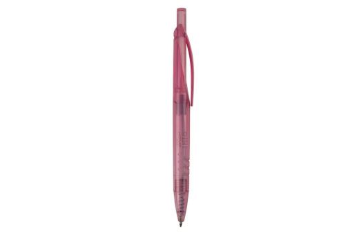 Kugelschreiber aus R-PET-Material Transparent rosa