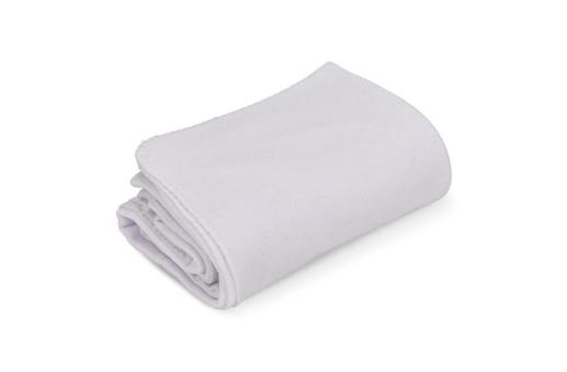 Polarfleece-Decke OEKO-TEX®  Sublimation 130 x 170 cm 290 g/m² Weiß