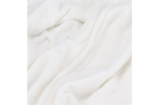 Coral fleece blanket OEKO-TEX® sublimation 130 x 170 cm 270 g/m² White