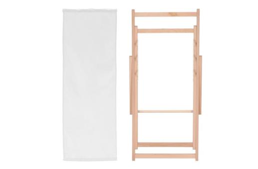 Klappbare Sublimations Liegestuhl Weiß