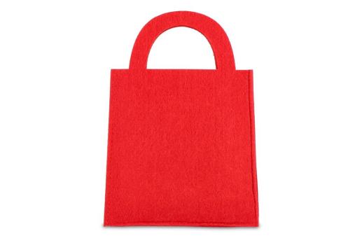 Filz-Geschenktüte 15 x 21 cm Rot