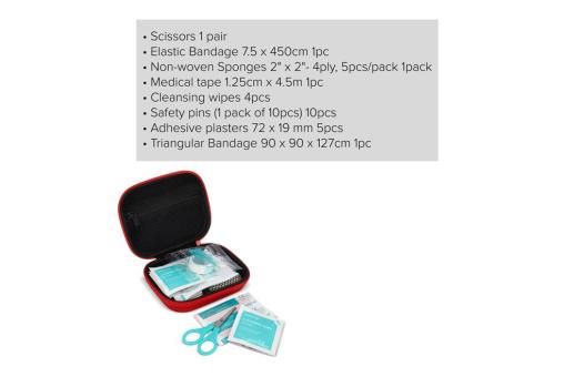 15pc First Aid kit Everest Red