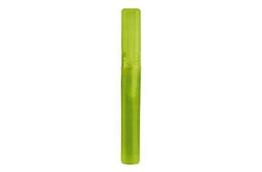 Hand cleaning spray with clip 8ml Transparent green