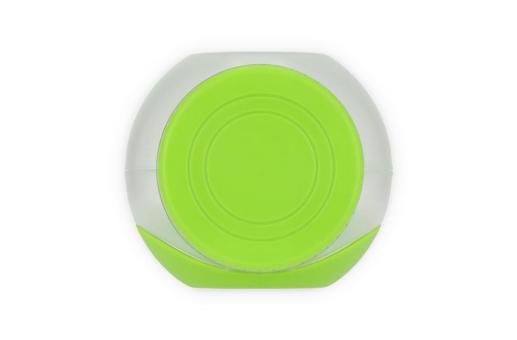 All-in-One Lunch Bowl Container with Sauce Compartment & Spoon-fork Light green